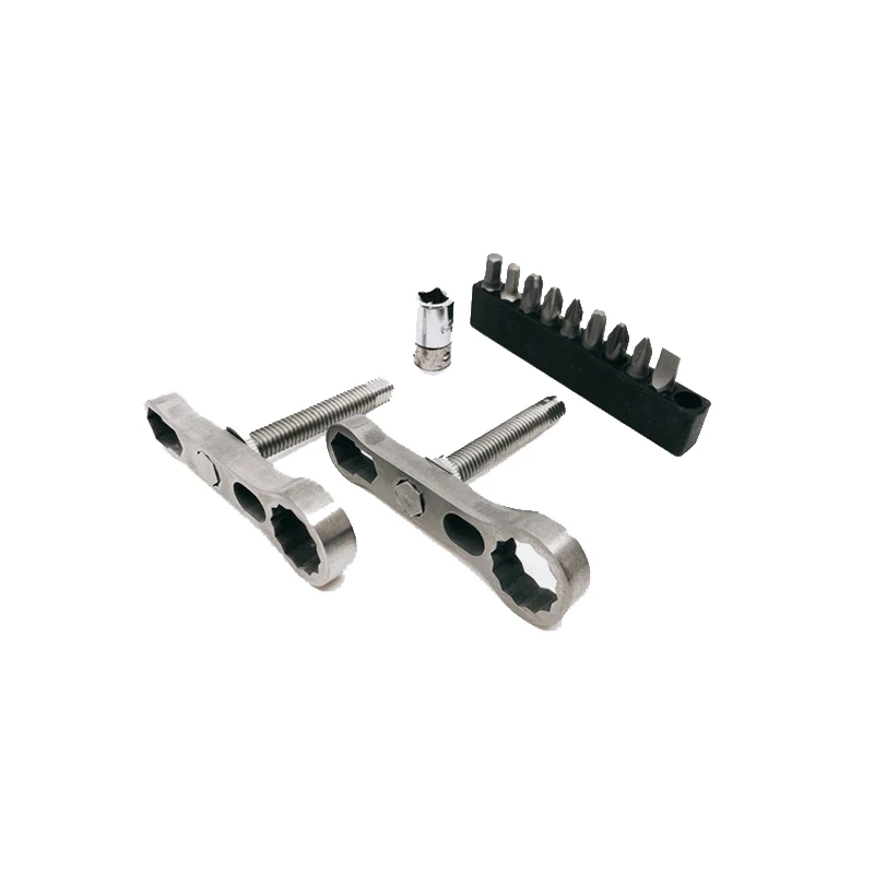 

UnionJack Folding Bike Titanium Tool Beam Headtube Folding Buckle Tap Wrench 2-in-1 With Socket Tool For Brompton