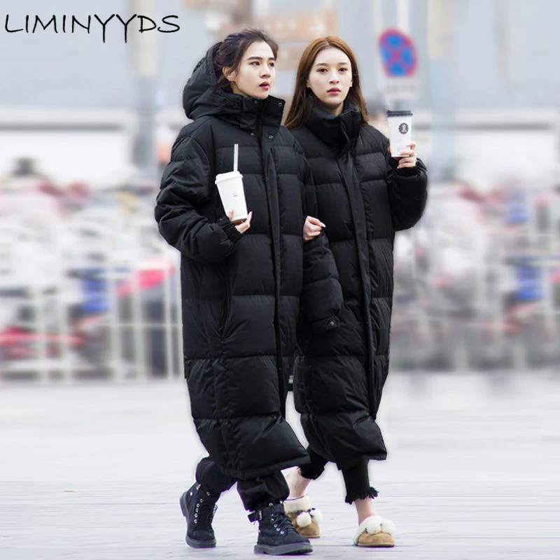 Hooded Coat For Women Autumn Warm Thick Long Puffer Winter 2022 Ladies Down  Jackets Couple Models For Men And Women Parka Quilte - Parkas - AliExpress