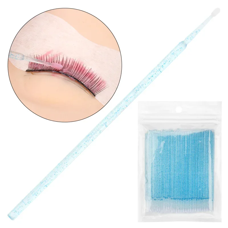 Brushes Lash Swab Disposable Eyelashes 100PCS ExtensionMicro Brushes For Removing Cleaning Eyelash Extension Tool Accessories