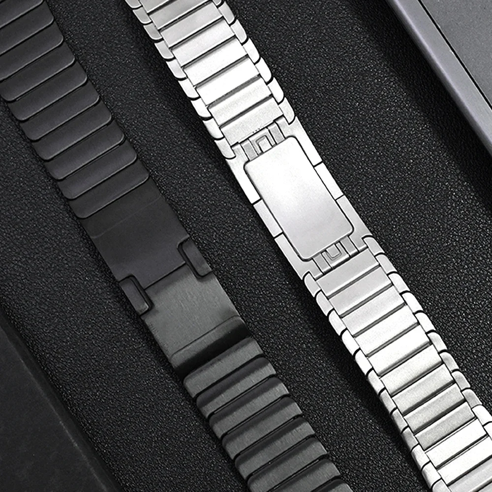 Elegant Stainless Steel Watch Bracelet - Premium Metal Strap Accessory