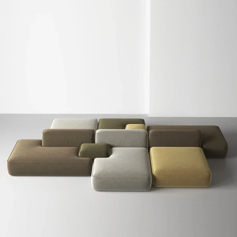 

Modular Sofa Italian Minimalist Living Room Free Combination Double-Sided Office Design