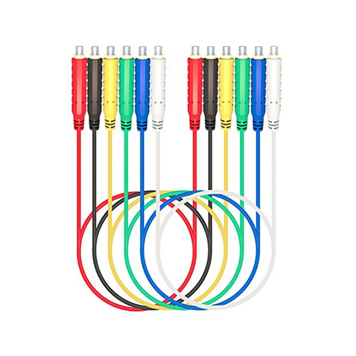 

6PCS Magnetic Test Leads Silicone Soft Flexible Jumper Test Wires 30V AC5A 3.3FT Magnetic Test Leads