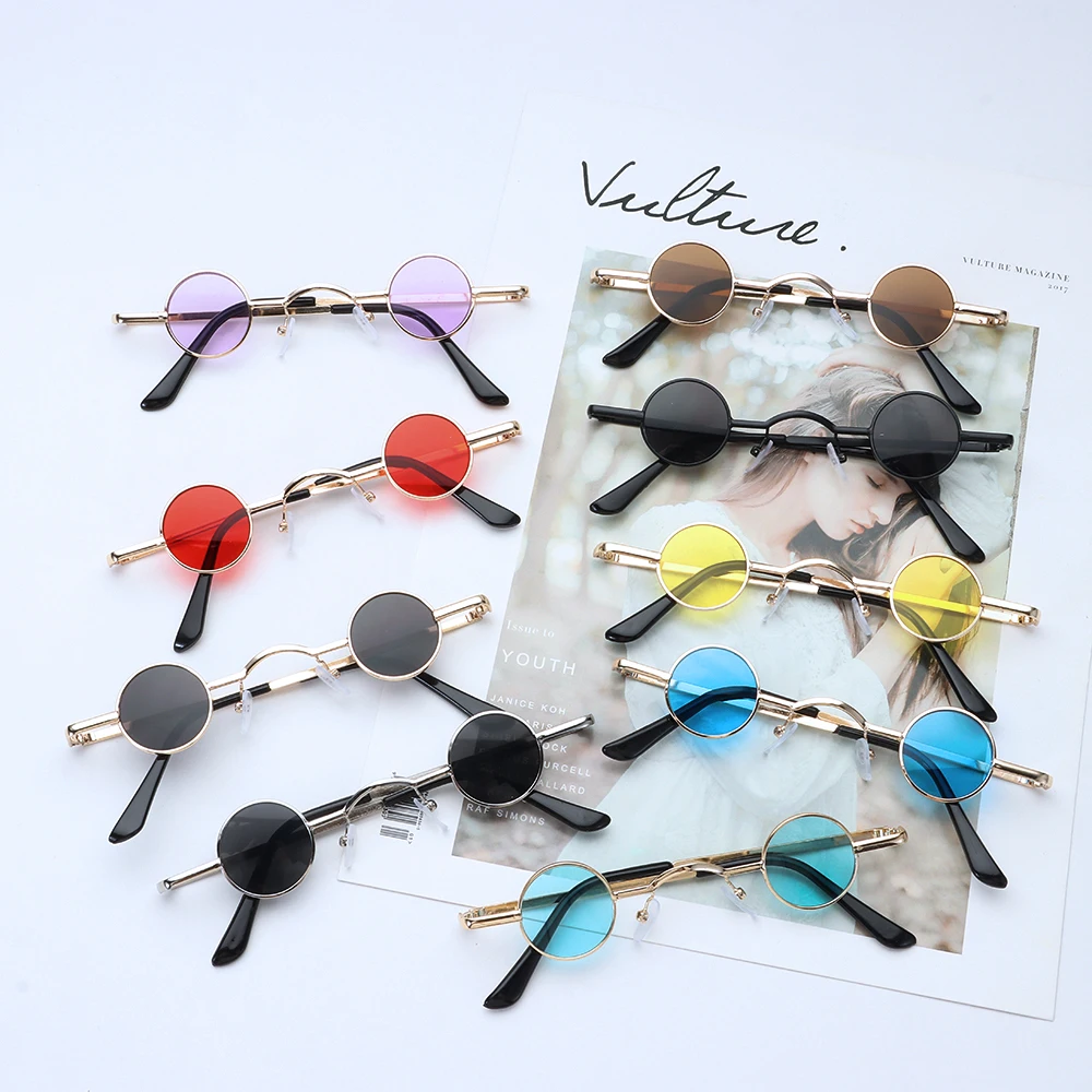 Round Mirrored Sunglasses For Women & Men – Polarized Oversized Circle Frames, Metal Build