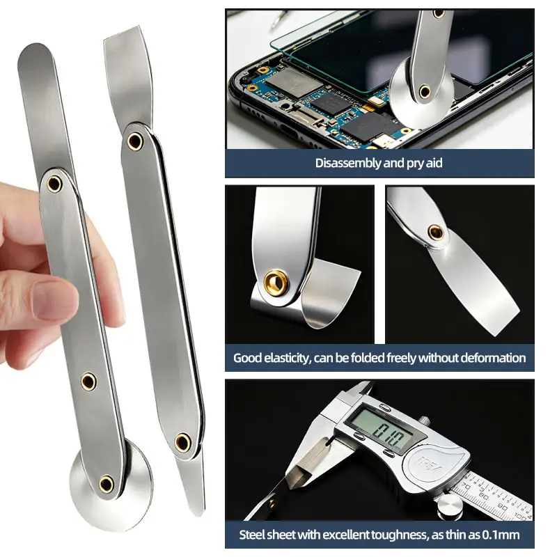 15 Piece Spudger Tool Metal Pry Tool Kit Ultra-Thin Laptop Repair Kit Prying Tools Cell Phone Repair Tools Kits High Quality image 2