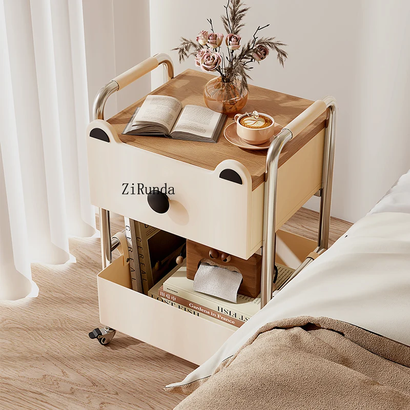 Cream Wind Creative Bedside Table Shelf Children's Bedside Table Substitute Locker Side Rack