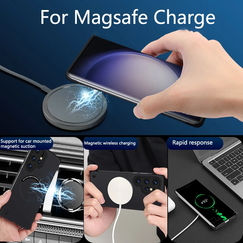 Ultra-Thin Hard Plastic Magnetic Wireless Charging Case