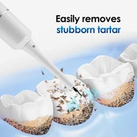 Electric Teeth Cleaner Remove Tartar Plaque Calculus and Tooth Stains Dental Teeth Whitening Kits With 6 Toothbrush Heads Home 5