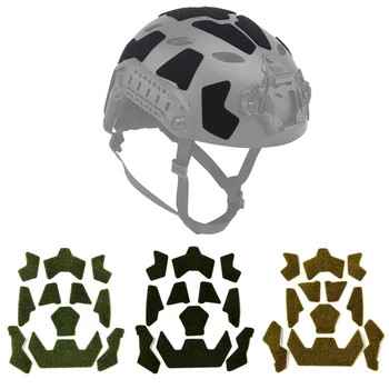 11 pezzi adesivo magico per casco VELOCE toppe per casco Airsoft gancio e anello appiccicoso per accessori per casco tattico VELOCE