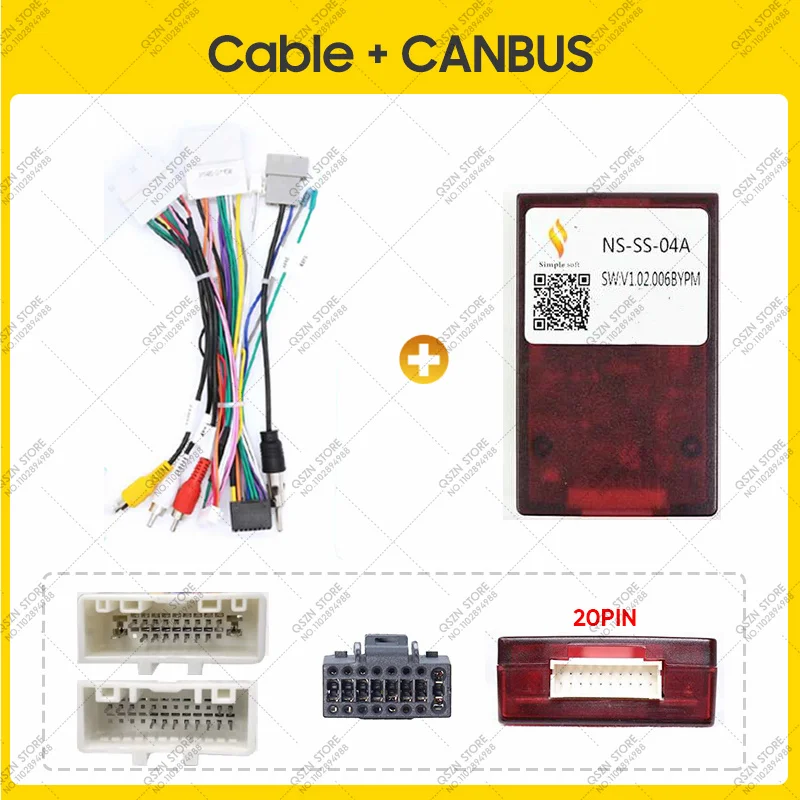 JCAKES Car Radio Wiring Harness 20P Head Unit ISO Connector Antenna - View #12