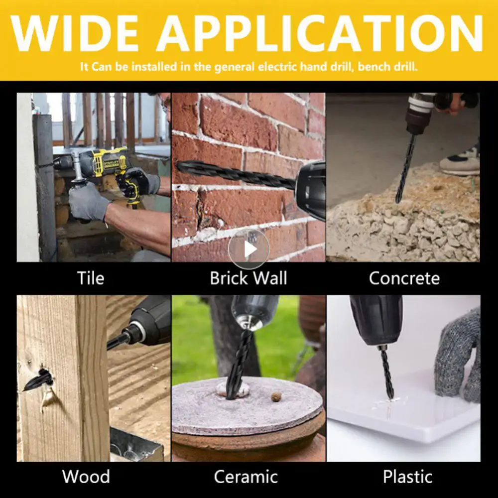 

Universal Drilling Tool Hole Saw Drill 3-12mm Hand Tools Drill Bit Woodworking Tools And Accessories Woodworking Tools