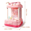 Kids Arcade Machine Doll Children Mini Coin Claw Gashapon Candy Interaction Game With Music and Light Toy for Girl 3 Year Gifts 6