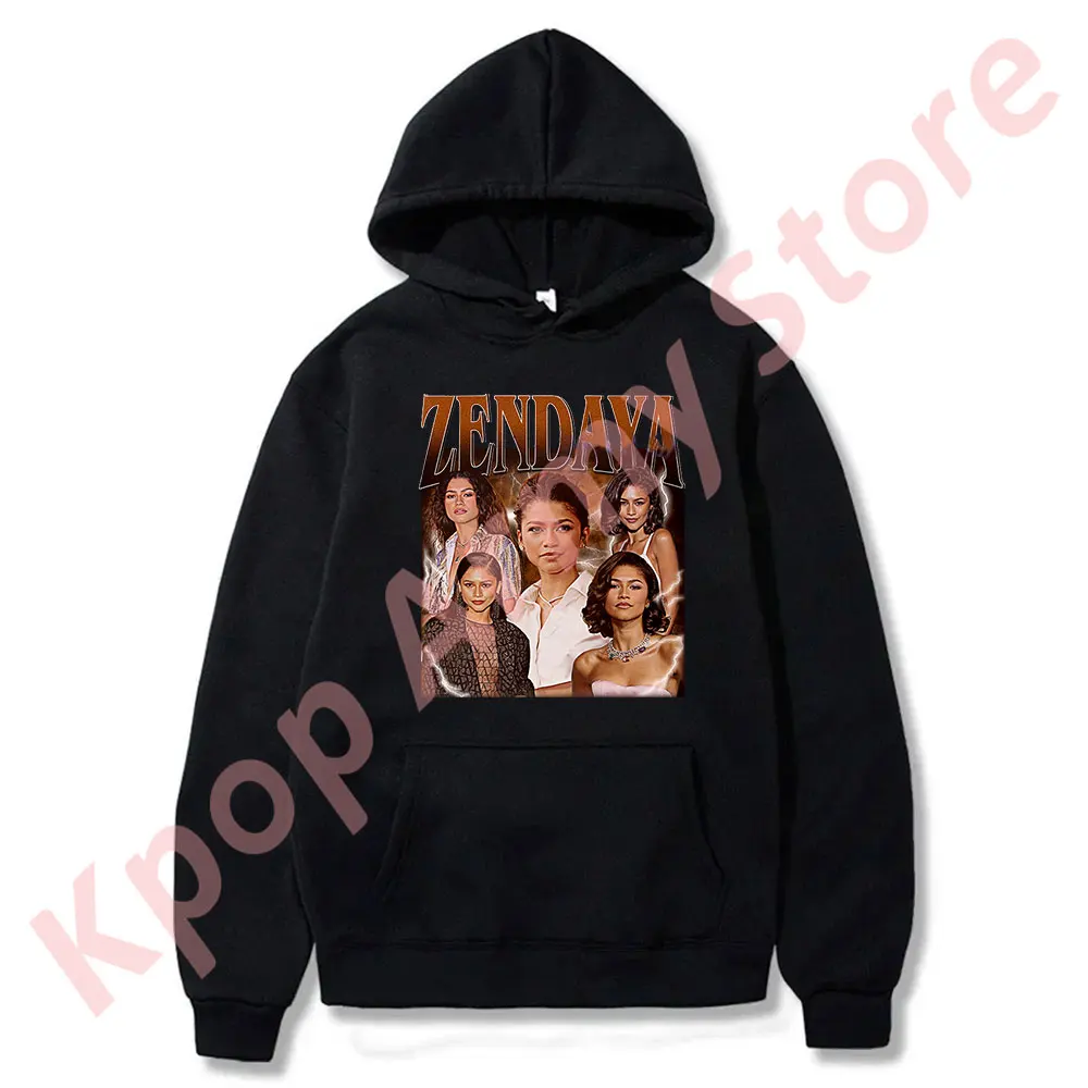 

Zendaya винтажные толстовки свитшоты с новым логотипом Merch с капюшоном для косплея для женщин и мужчин модные повседневные пуловеры