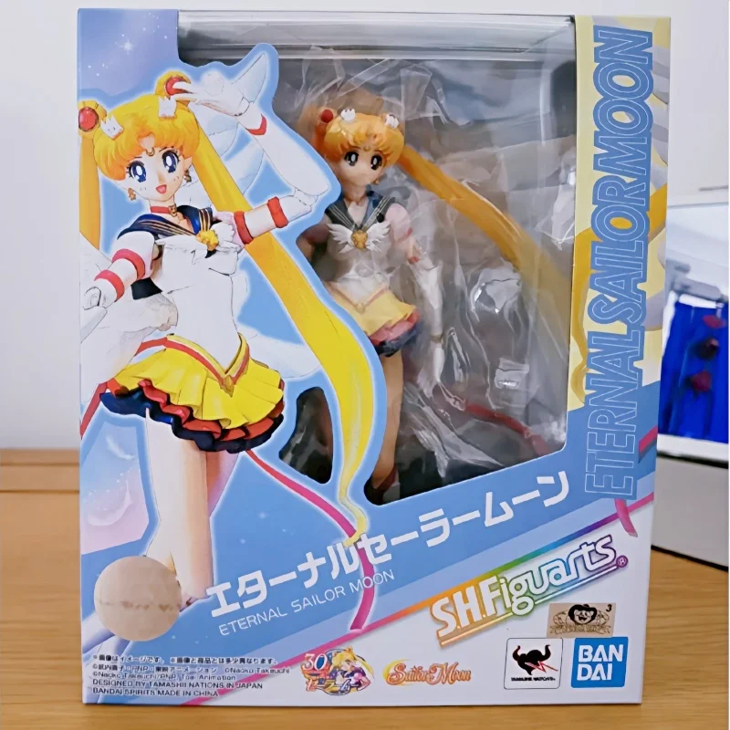 Originale Anime Shf Eternal Sailor Moon Tsukino Usagi Princess Serenity Queen Serenity Pvc Action Figure Model Gift Toy