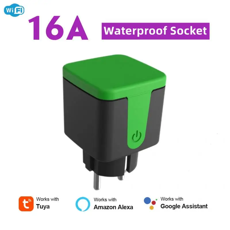 Aubess Outdoor Waterproof Smart Plug, 16A WiFi Remote Control