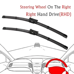 Enhanced Front Windshield Wiper Blades - 26+18, Push Button Design, Auto Accessories (Right Steering 2618)