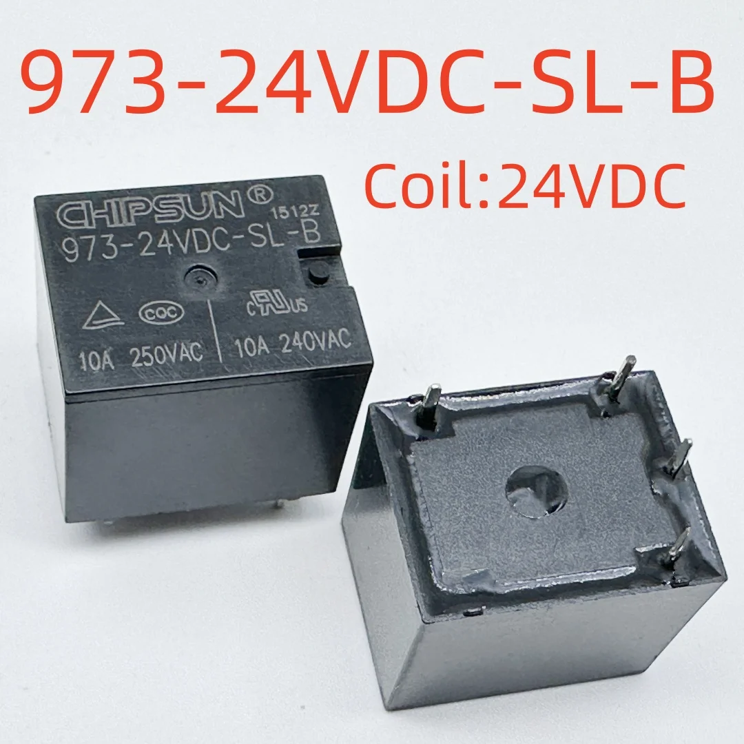 New 973-5VDC-SL-A-X ; 973-9VDC-SL-A ; 973-12VDC-SL-A 973-24VDC-SL-A 973-24VDC-SL-B (T73A-10A/12A/15A) Relay 4pins