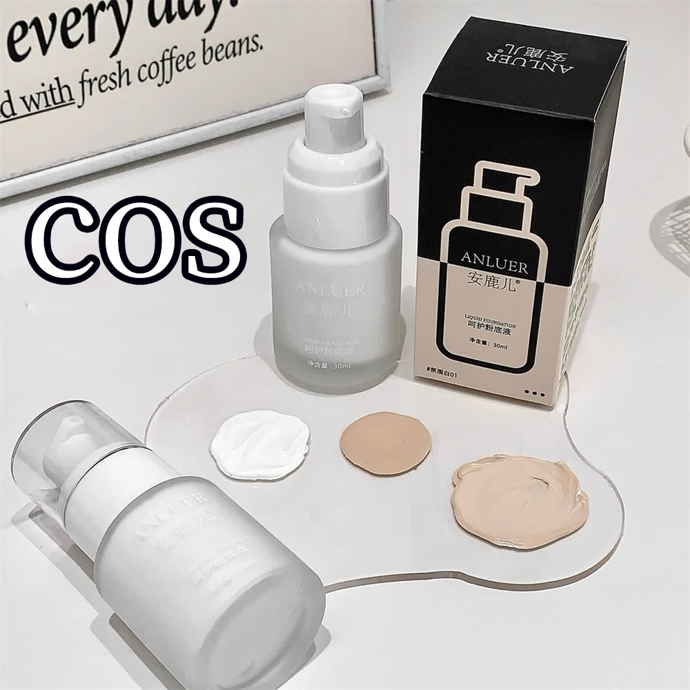 Fondotinta Liquido Opaco Bianco a Copertura Totale, Lunga Durata, Impermeabile, per Cosplay e Trucco Professionale, Effetto Impeccabile - immagine 5