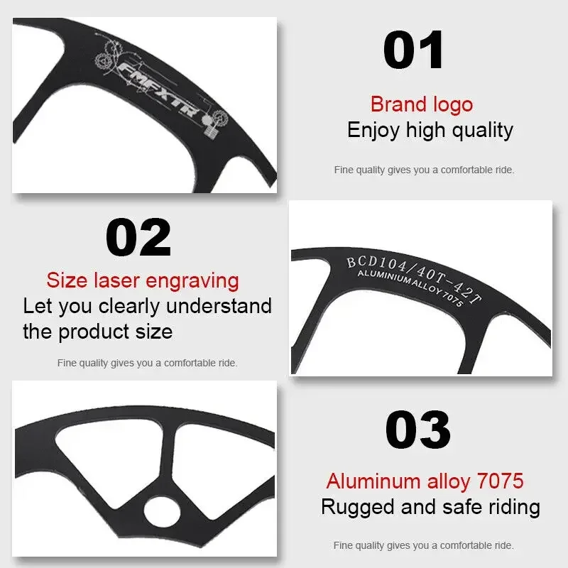 Bike Chainwheel Protector 104BCD MTB Chainring Protection Cover 32/34/36/38T/38/