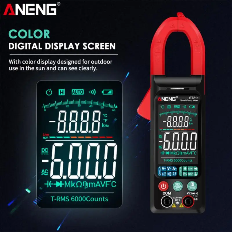 사용자 친화적인 정확하고 편리한 다목적 DC 클램프 계량기, Ncv 컬러 스크린, 혁신적인 DC
