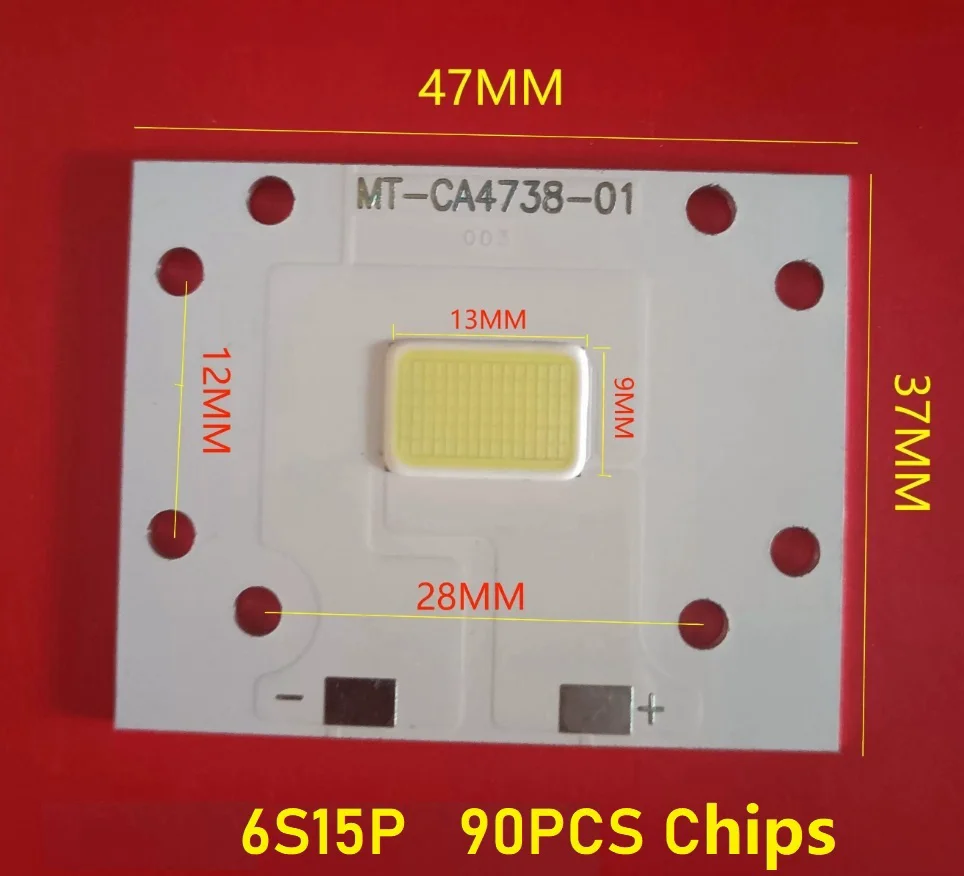 Projector 90PCS LED Chips Light Source Bulb 18-20V 6500-7000LM White Lighting Lamp DIY Repair Fix Projection Part