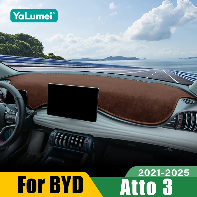 Für BYD Atto 3 Yuan Plus EV Auto Dashboard Sonnenschutz Abdeckung Instrument Schreibtisch Nicht-slip Matte Zubehör