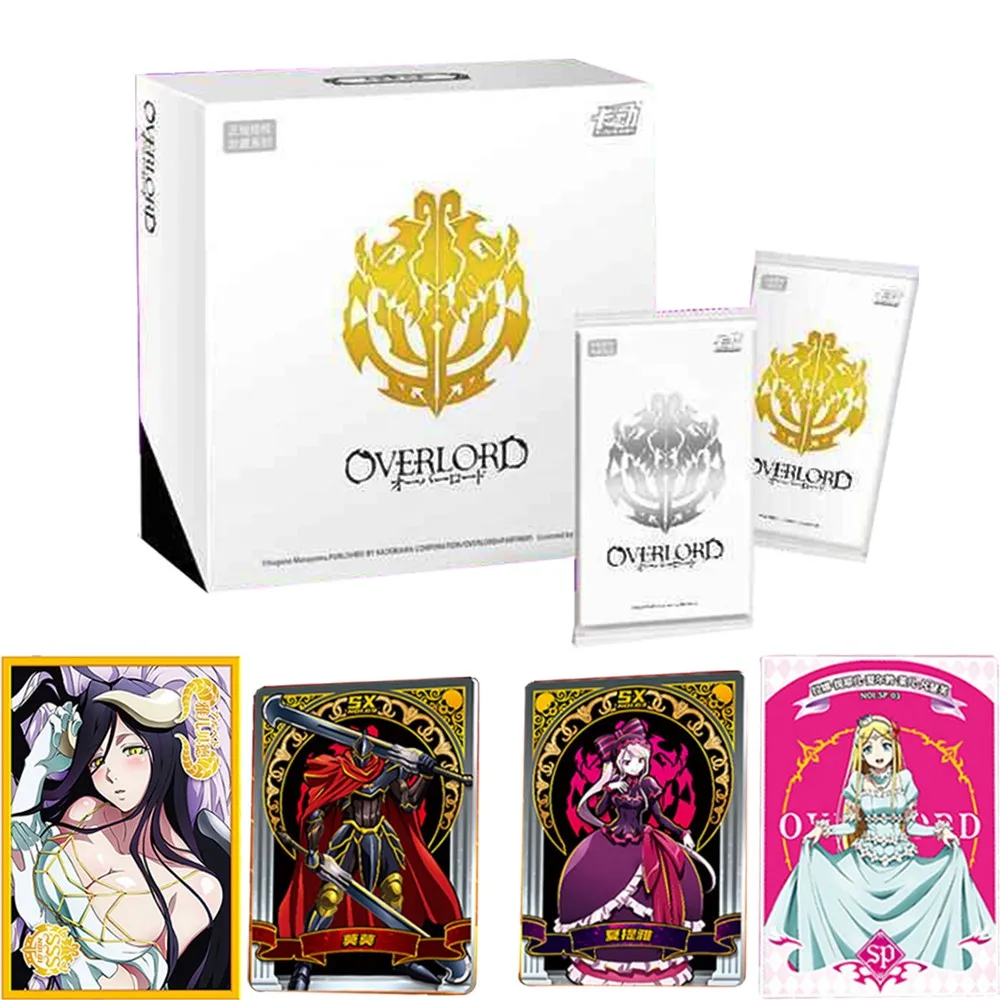 

New Anime Overlord Character Collection Cards Booster Box Albedo Ainz Ooal Gown SSS SSP Game Card Kids Toy Hobbies Birthday Gift