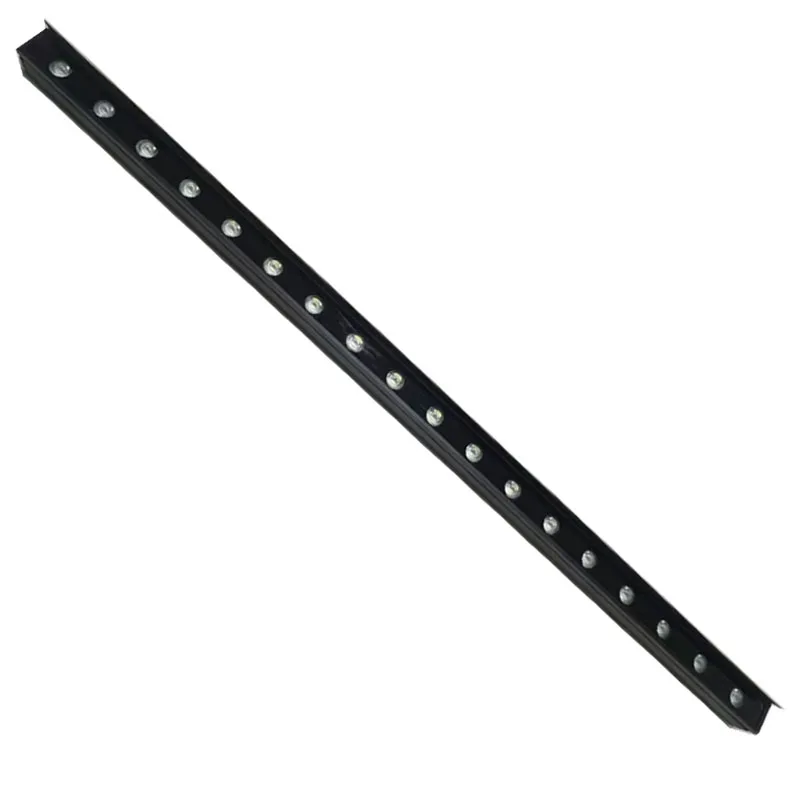 18W DC24V Black Fixture LED Wall Washer Light Outdoor With Baffle