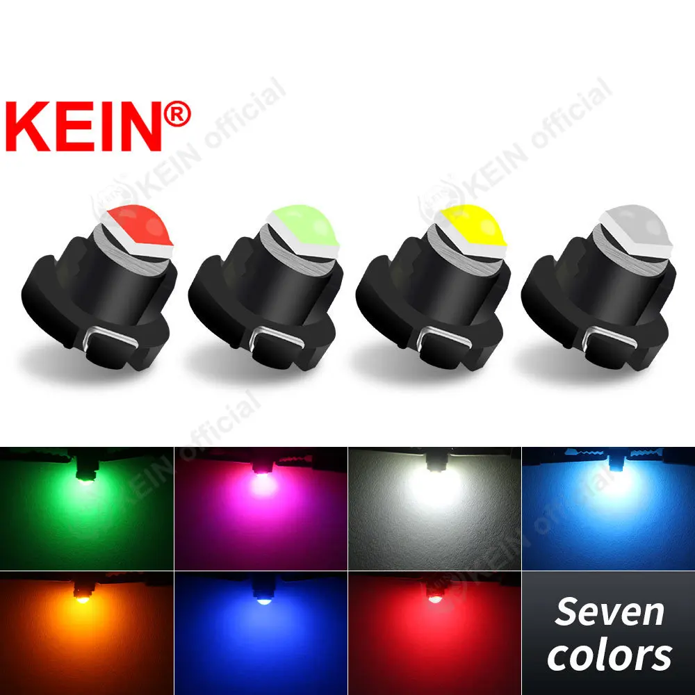 Kein 10Pcs T3 T4.2 T4.7 Led Car Light Meter Lampadina Car Dashboard Lamp Neo Wedge Instrument Dash Lights Auto Interior Signal Bulb