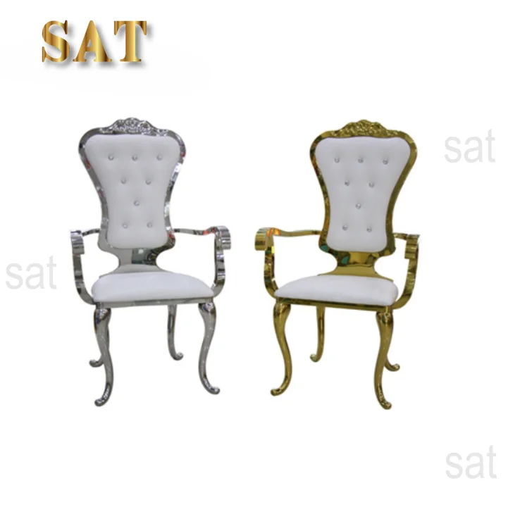 high back cheaper gold throne chairs royal luxury wedding chair for groom and brid