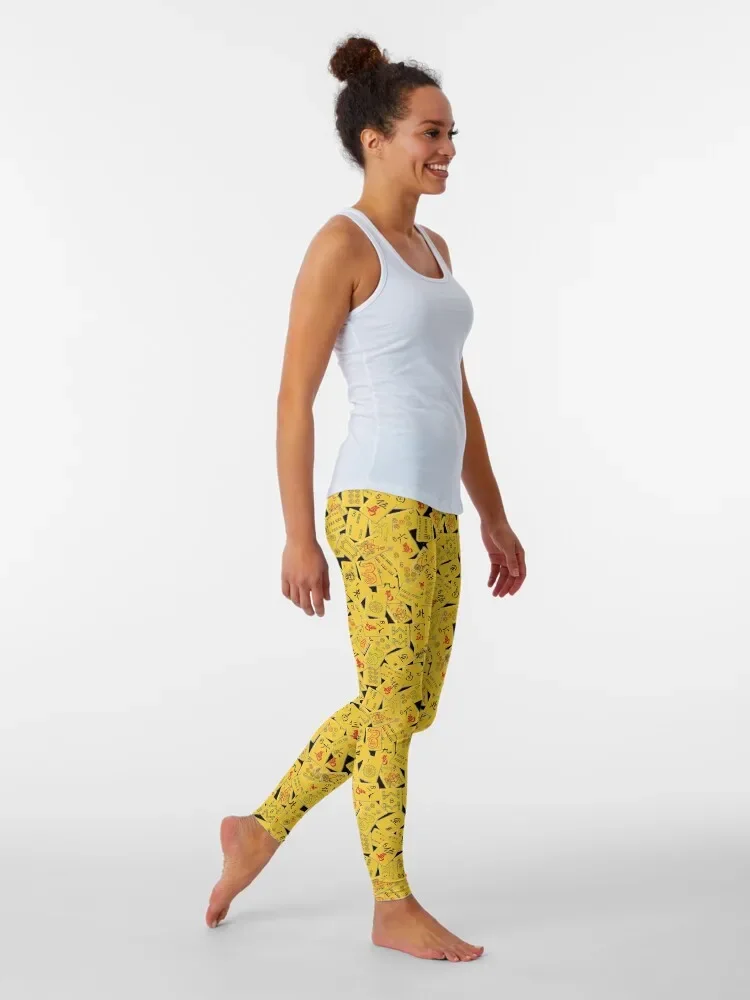 Mahjongg Mess Leggings gym pants Jogger pants Fitness clothing Womens Leggings
