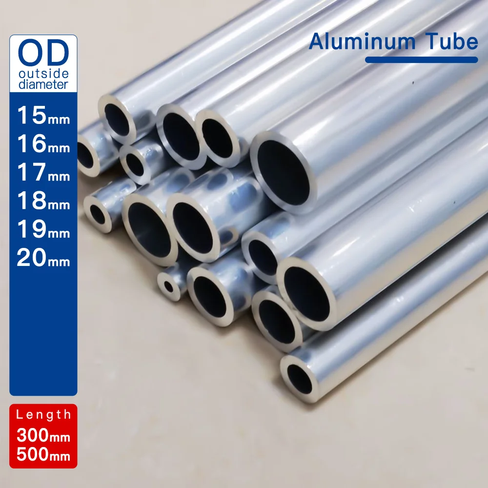 Tube Rond En Aluminium 6063 – Diamètre Extérieur 11 Mm, Intérieur 9 Mm, Longueur 400 Mm | Pour Projets DIY, Modélisme, Construction Légère