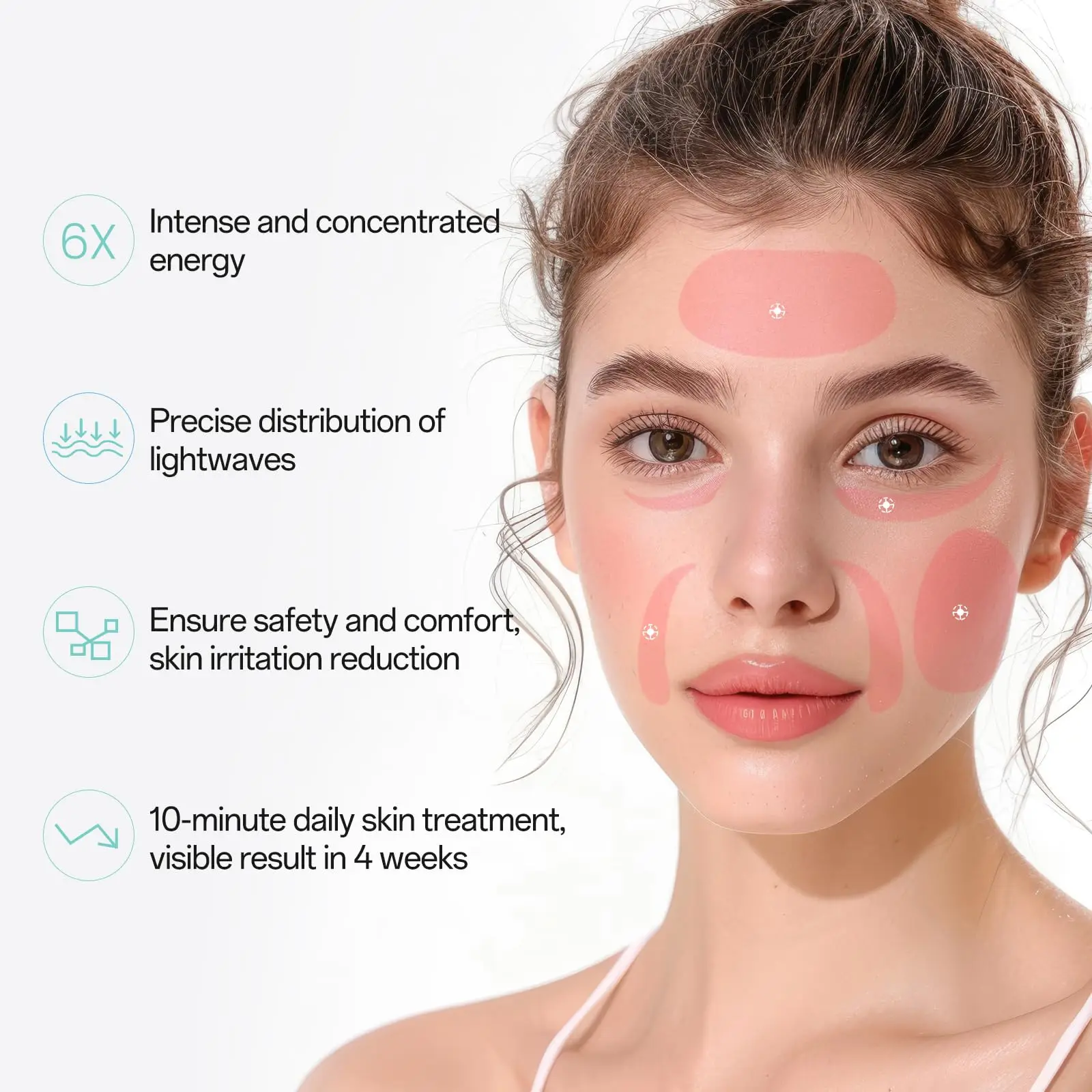 7 Colors Led Light Therapy Facial Mask, Face Light Therapy Mask for Face, Anti-Aging Reduce Wrinkles Infrared Rejuvenation