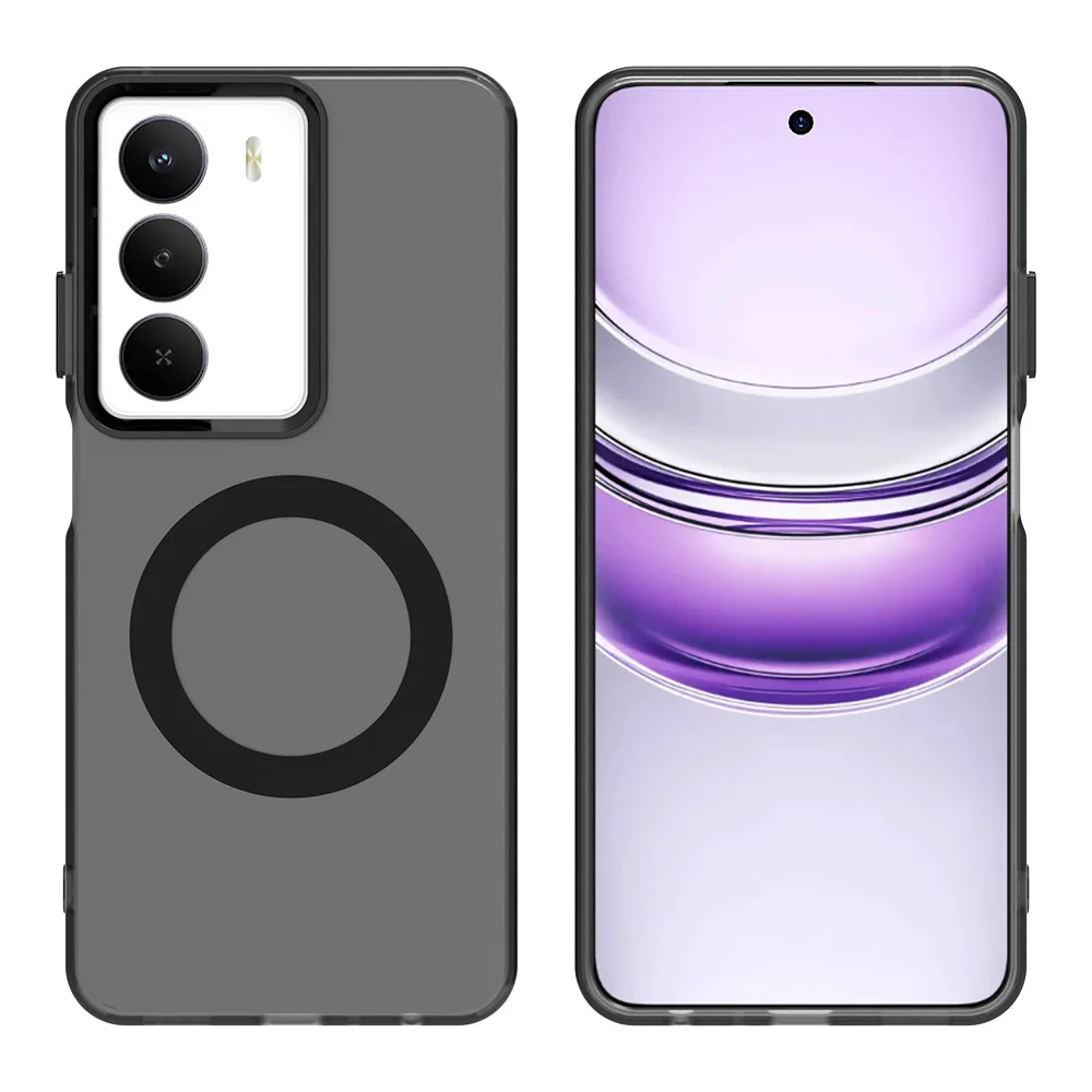 Frosted Clear Slim Protective Magnetic Phone Case