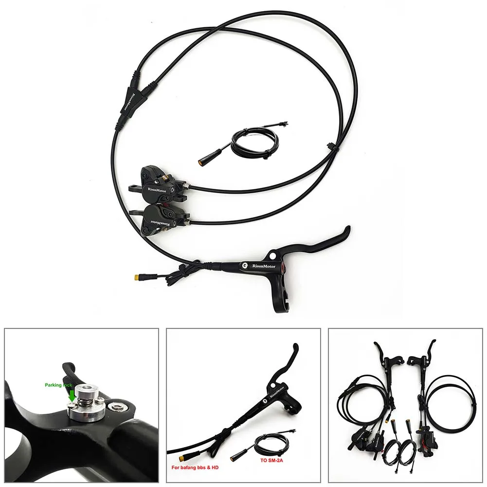 

Press Brake Disc Brake Kits 3-pin Adapters Brake Calipers Dual Front Calipers Hydraulic Parking Button Quick Release