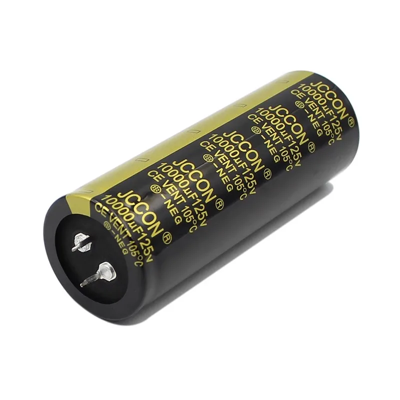 JCCON 125V10000UF 10000UF 125V High Frequency Low ESR Audio Aluminum Electrolytic Capacitors 35X70MM 35x100mm 1PCS