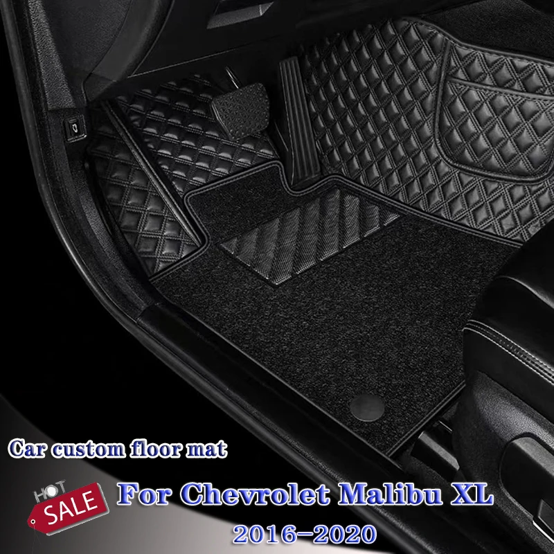 

Car Floor Mats For Chevrolet Malibu XL 2020 2019 2018 2017 2016 Carpets Auto Interior Automobiles Waterproof Leather Floorliners