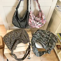 2025 Y2K Trendy Travel Shoulder Bags Tote Bag Summer New Women's Bag Leopard Print Canvas Crossbody Bag Female Student Handbags 6