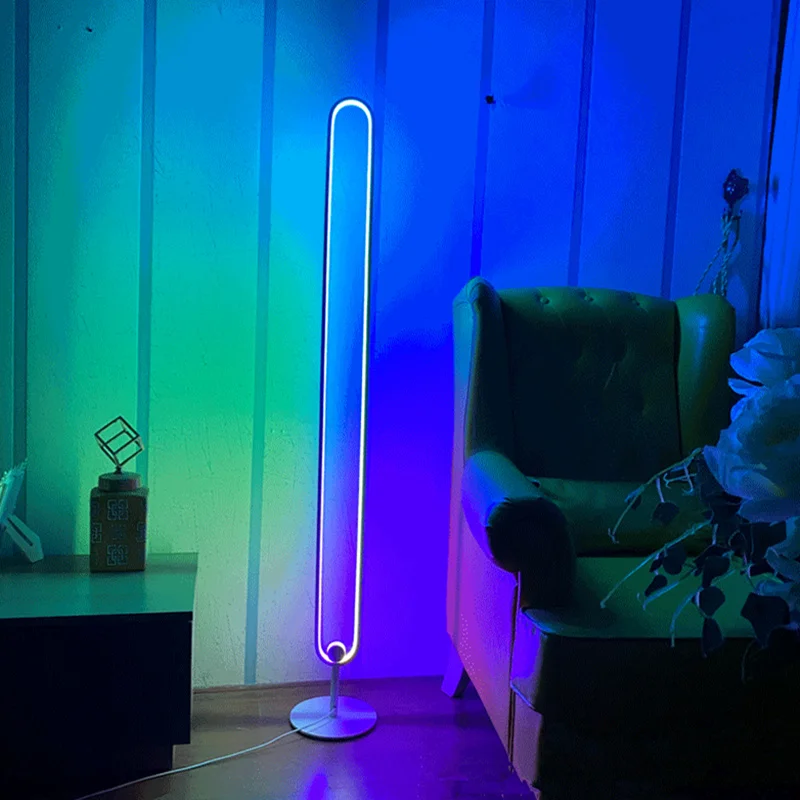 RGB Minimal Corner Lamp – Quantum Touch LED