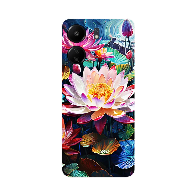 Funda Silicona Para Xiaomi Redmi 13c Diseño Flores Dibujos con Ofertas en  Carrefour