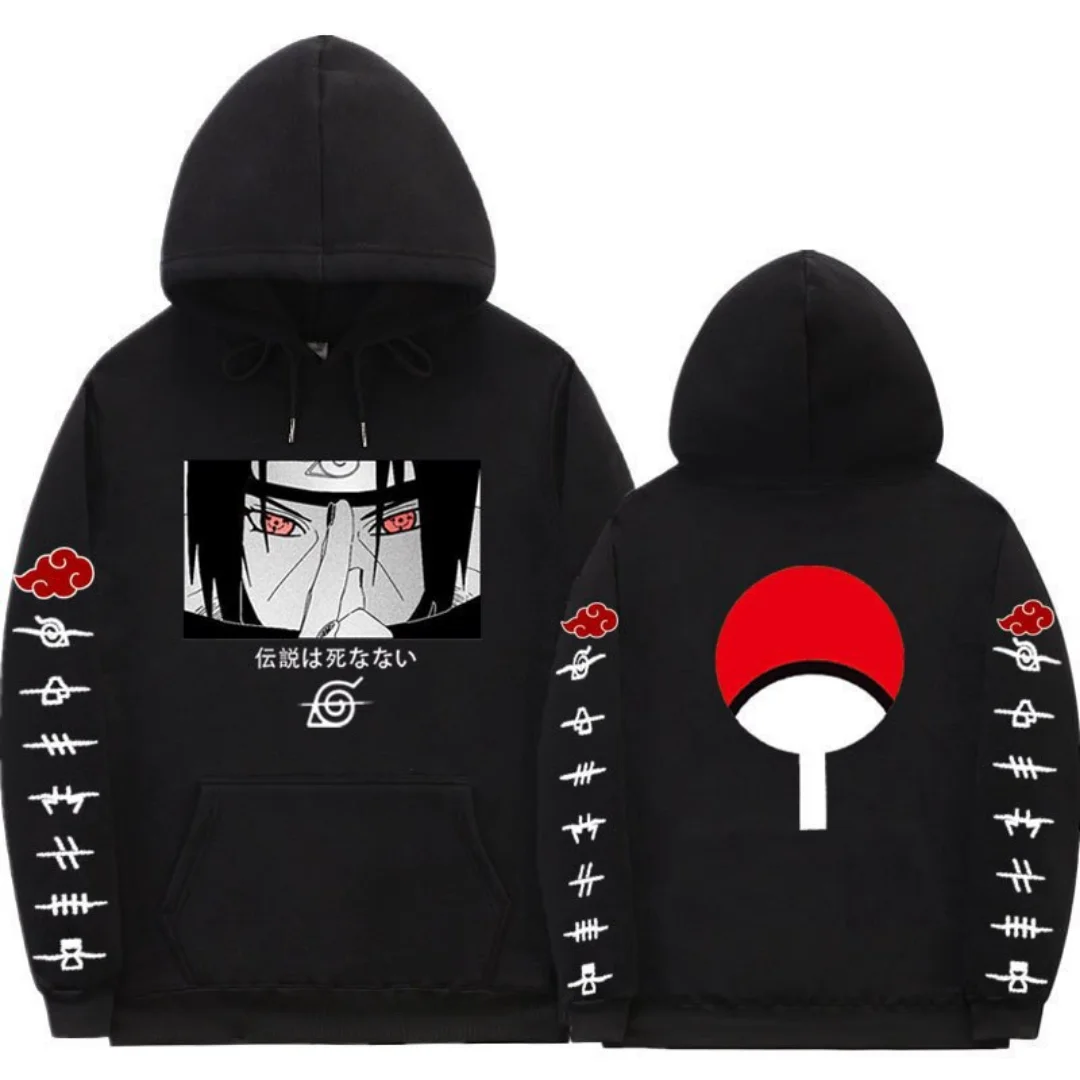 Compre Símbolos da nuvem Naruto Akatsuki Imprimir Hoodies Camisola