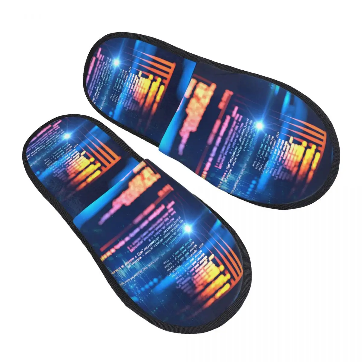 

Real Program Programming Code Men Women Furry slippers Cosy Home slippers