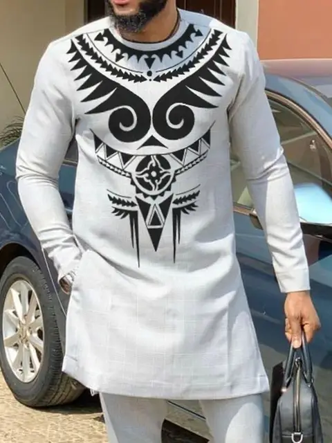 Bayo Long Sleeve Dashiki Outfit