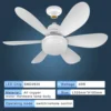 LED ceiling fan light E27 with remote control dimming 3-speed adjustable wind speed suitable for living room study home use 3