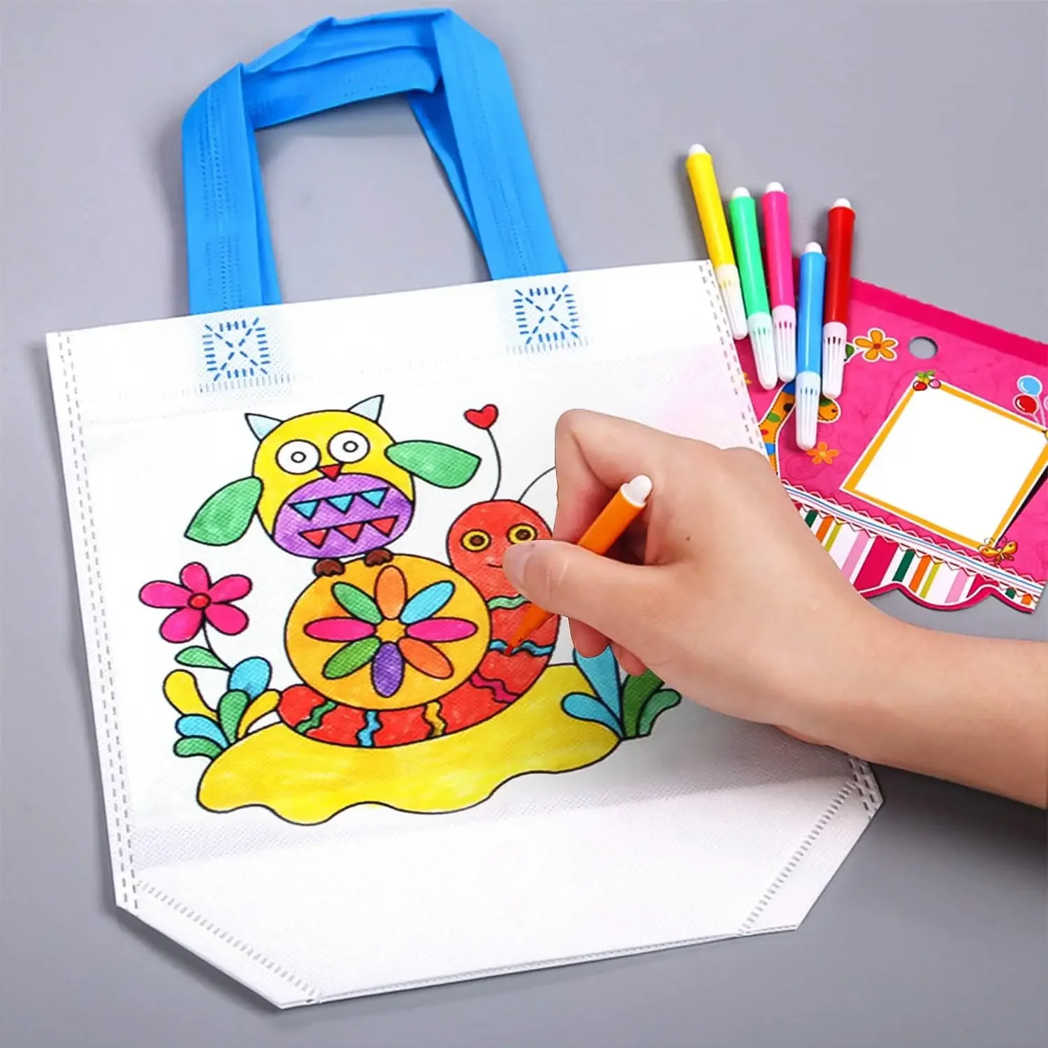 Graffiti Bags 5pcs Coloring Art for Kids Birthday Party