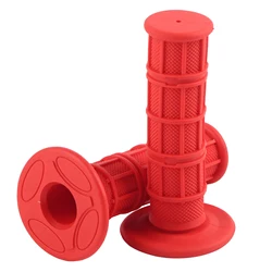 Silicone Motorcycle Hand Grips - 1 Pair of 22/25mm 7/8 Enhanced Handlebars Grips (D)