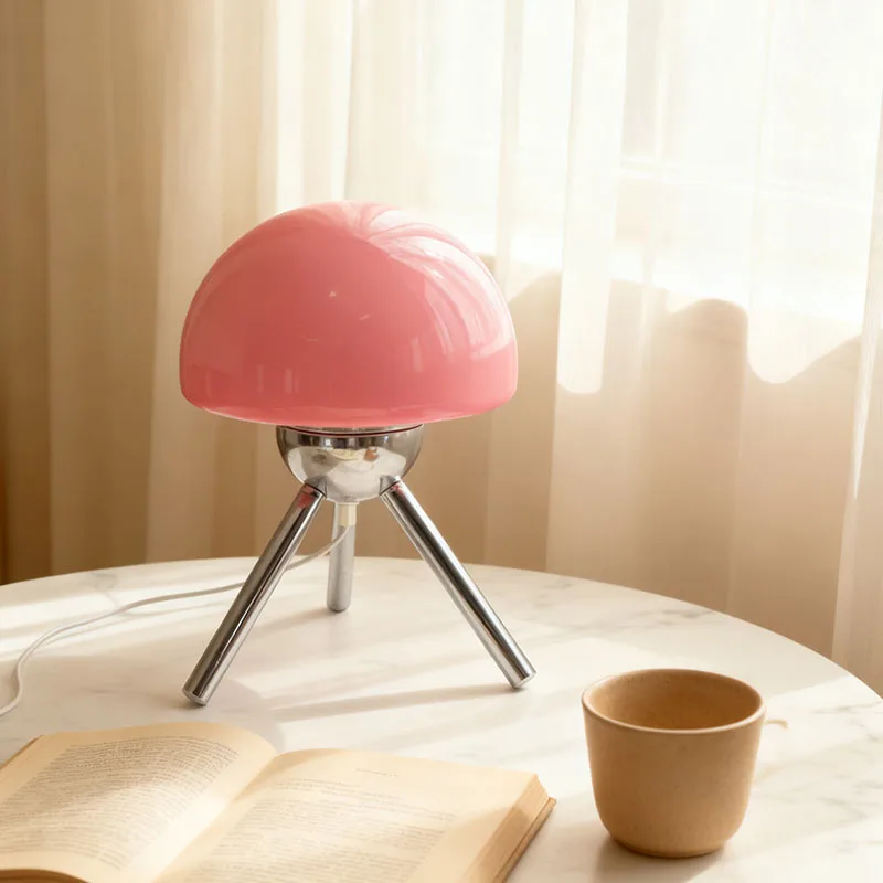 무라노 유리 테이블 램프, 르네상스 클래식 대칭형 레트로, 3색 온도 조절, 침실 거실 침대 옆 장식 램프