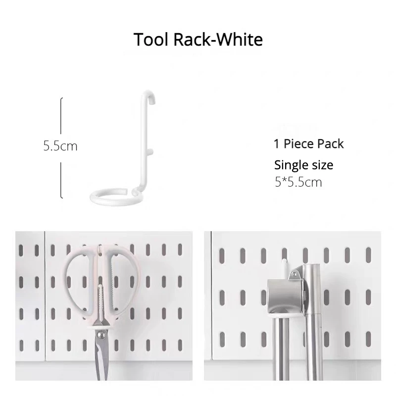 Multi-Functional Pegboard Wall Organizer with Shelves