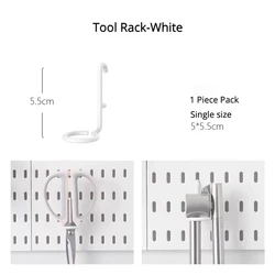Multi - Functional Pegboard Wall Organizer with Shelves (Tool Rack)