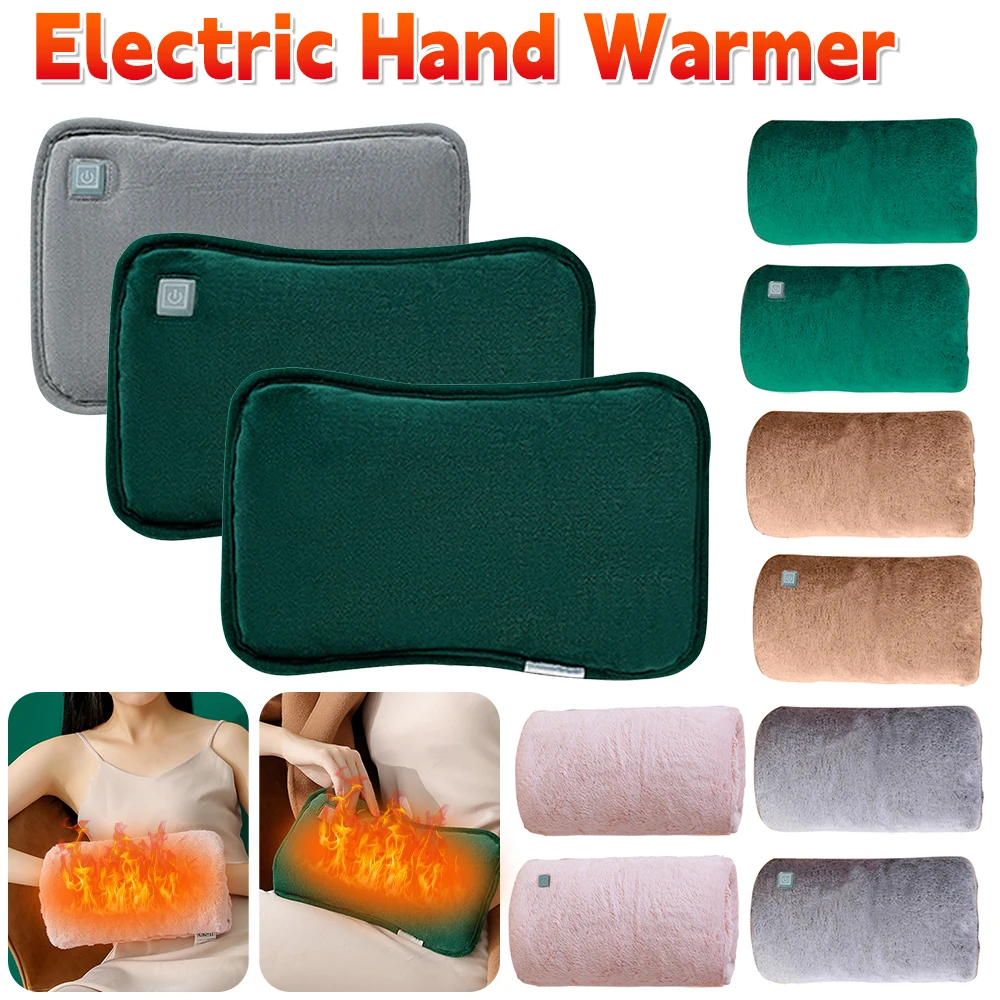 Rechargeable Electric Hot Water Bag Women's Electric Hot Water Bottle Soft flannel Hand Warmer Winter Heated Bag Warming Product