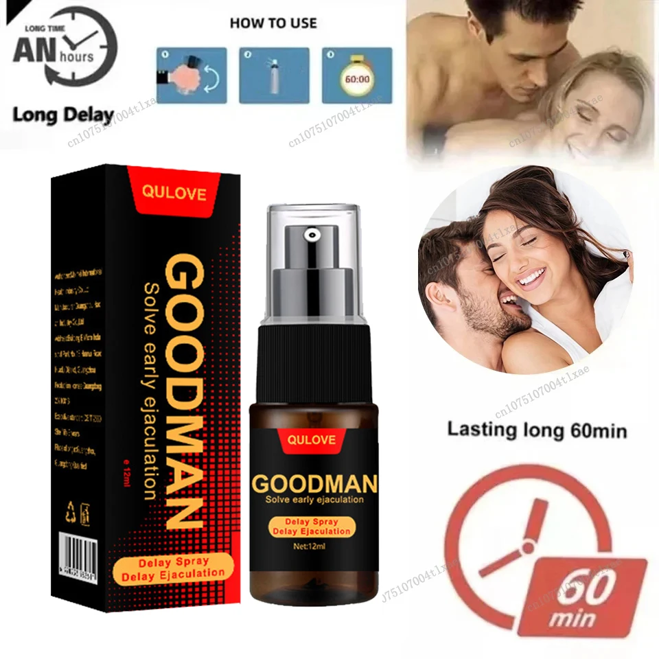 Male Sex Delay Spray Long Lasting 60 Minutes Spray Prevents Premature Ejaculation Intense Product delay time spray penile delay spray